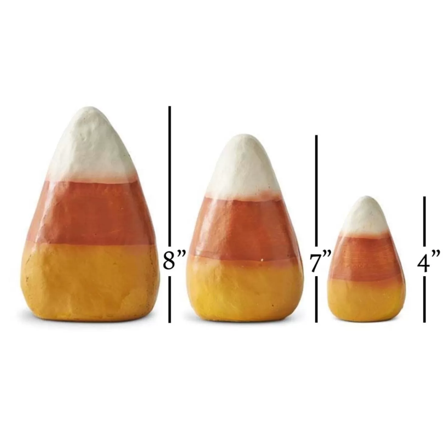 Halloween Decor>Roger's Gardens Candy Corn Decor - 4" Tall To 8" Tall