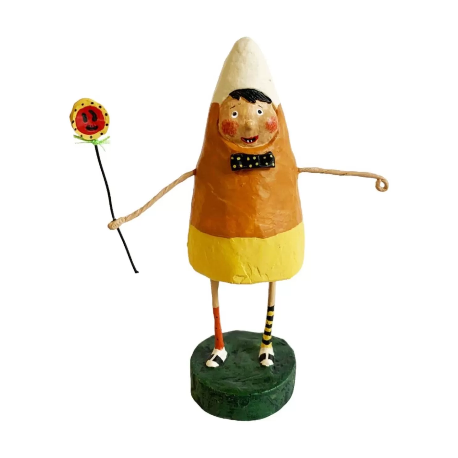 Halloween Decor>Roger's Gardens Corry The Candycorn - 6" Tall - Lori Mitchell