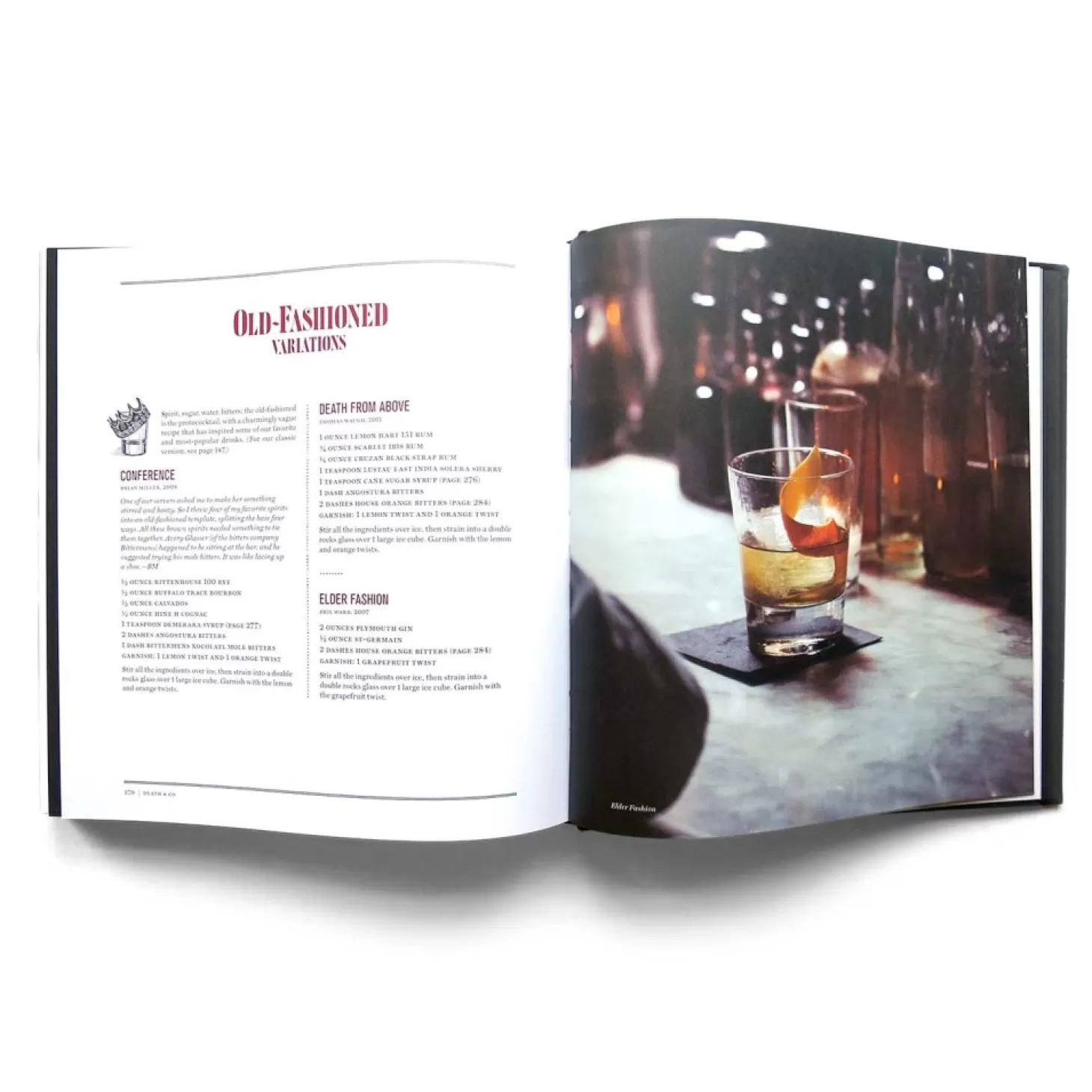 Halloween Decor>Roger's Gardens Death & Co - Modern Classic Cocktails Book - 9.5" X 10" X 1.5"