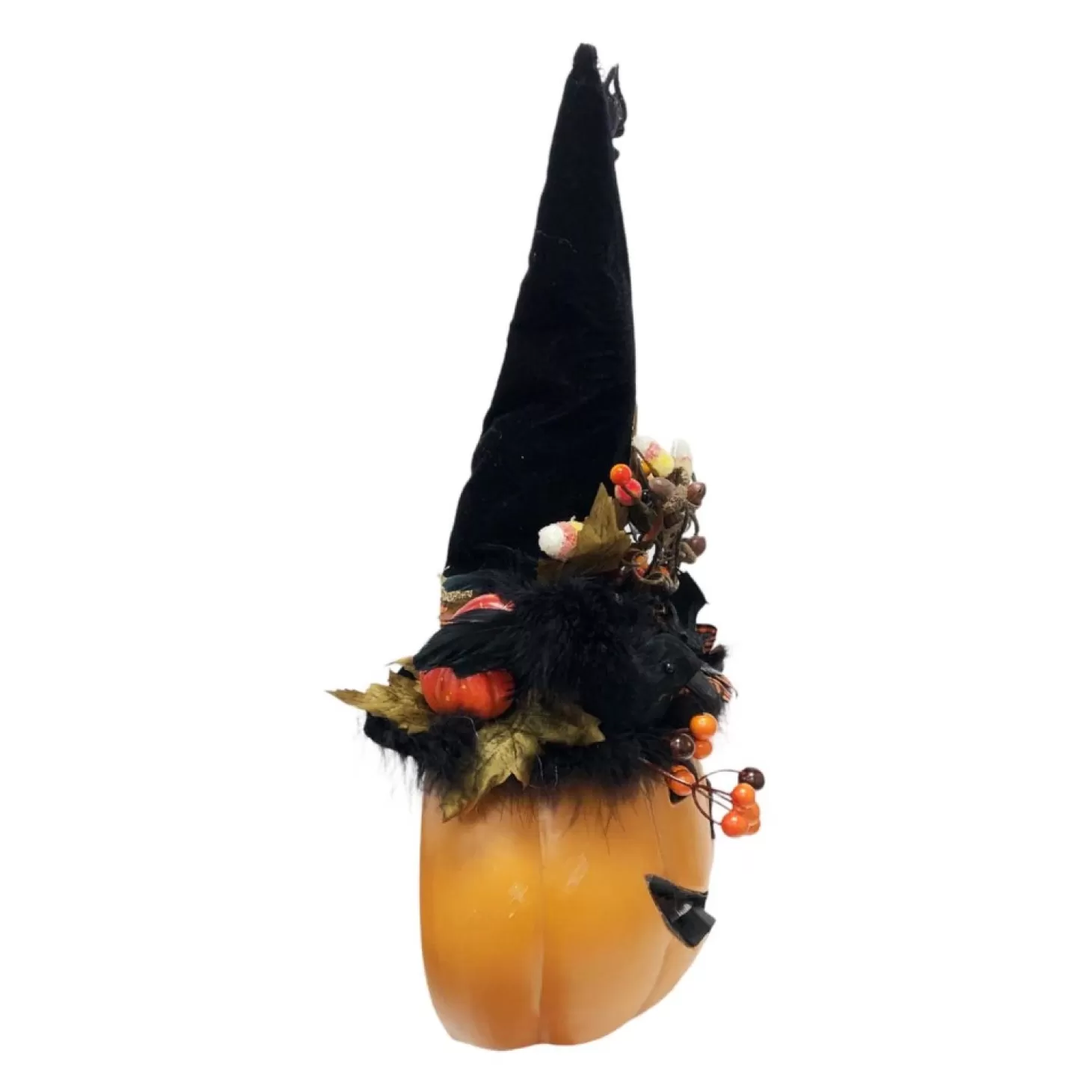 Halloween Decor>Roger's Gardens Happy Halloween Lighted Pumpkin Wall Decor - 22" Tall
