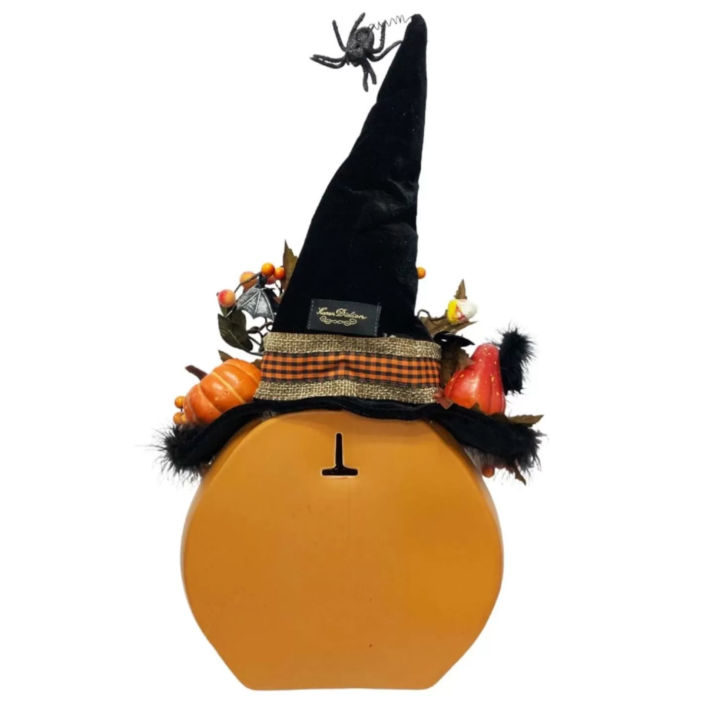 Halloween Decor>Roger's Gardens Happy Halloween Lighted Pumpkin Wall Decor - 22" Tall