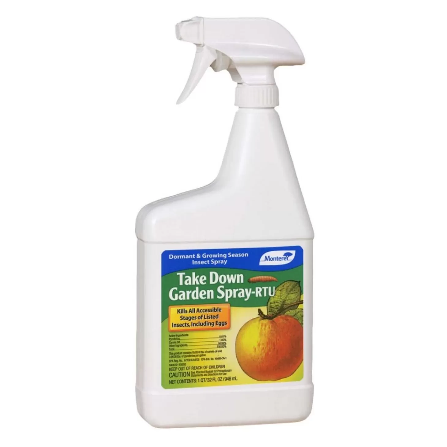 Soils + Fertilizers + Sprays>Roger's Gardens Monterey Take Down Garden Spray Insect Ready To Use - 32Oz