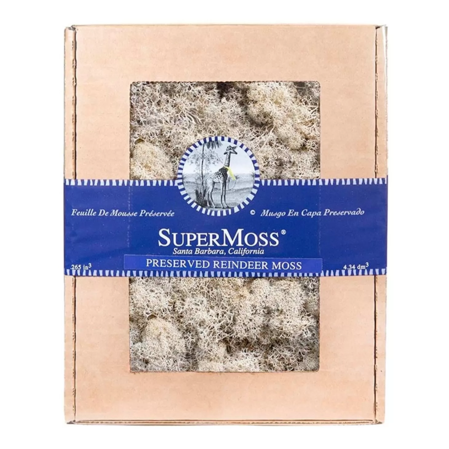 Mosses>Roger's Gardens Reindeer Moss - Natural Color - 120 Cu. In.