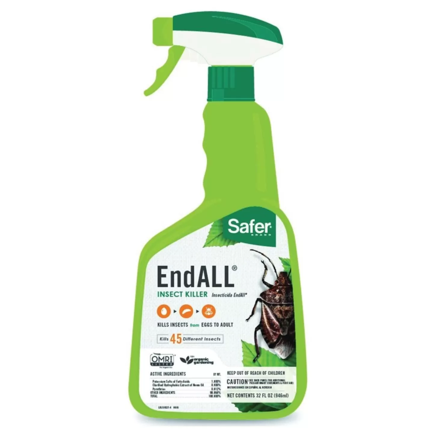 Soils + Fertilizers + Sprays>Roger's Gardens Safer Brand End All¨ Insect Killer With Neem Oil - 32Oz